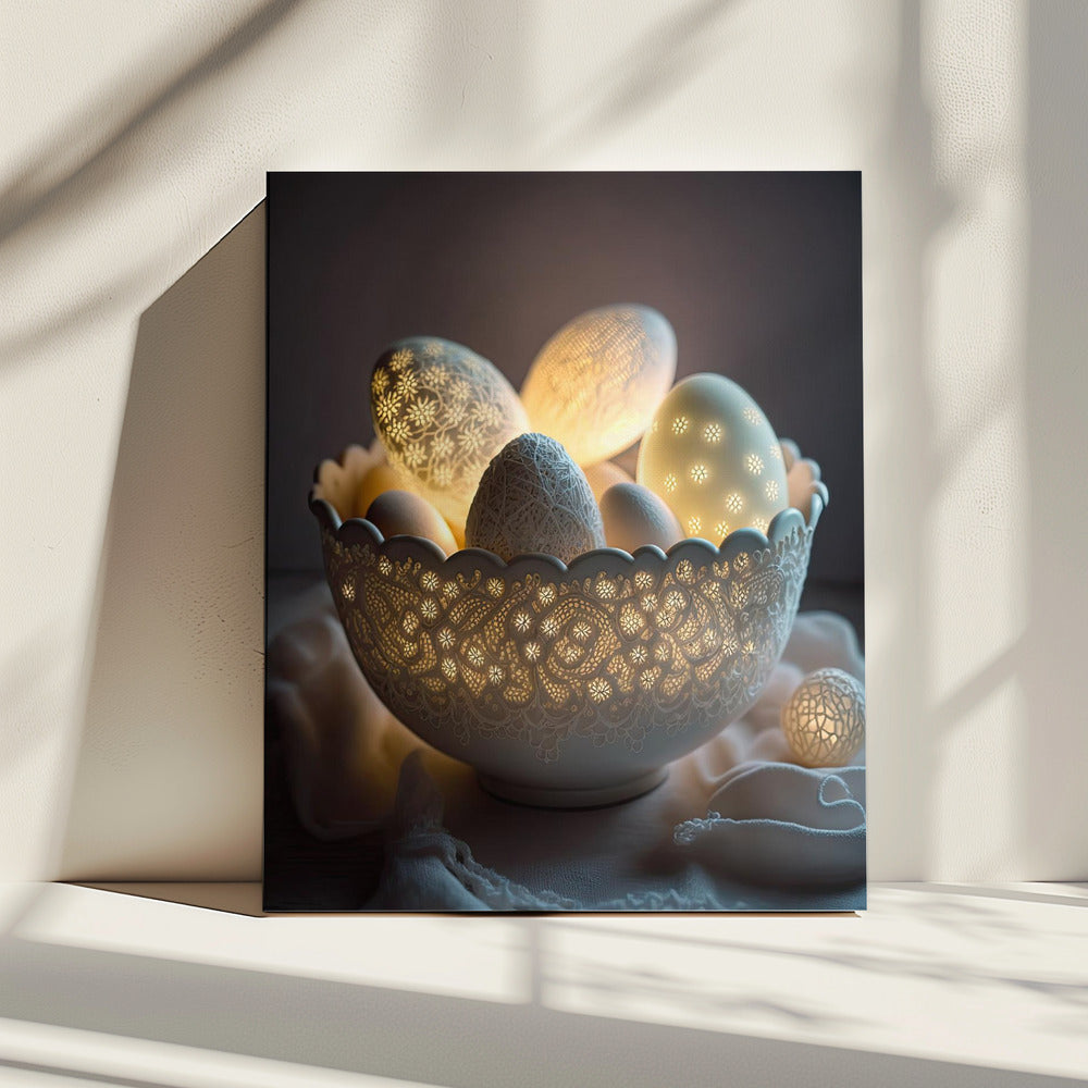 Radiant Egg Elegance | Canvas