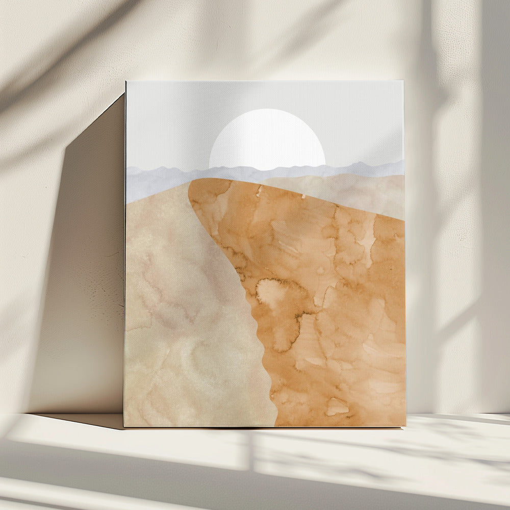 Sand dune and moon | Canvas