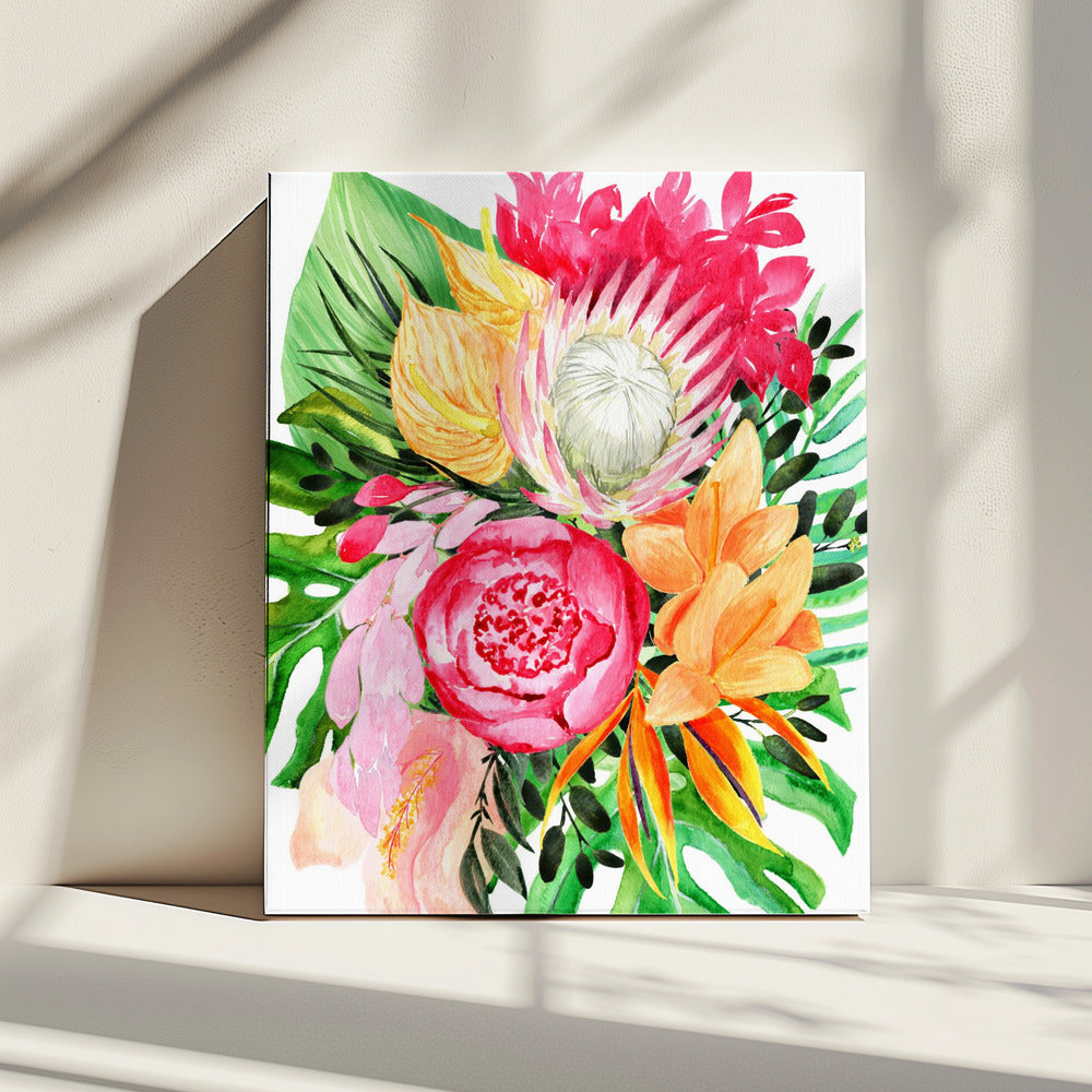 Celia tropical bouquet | Canvas