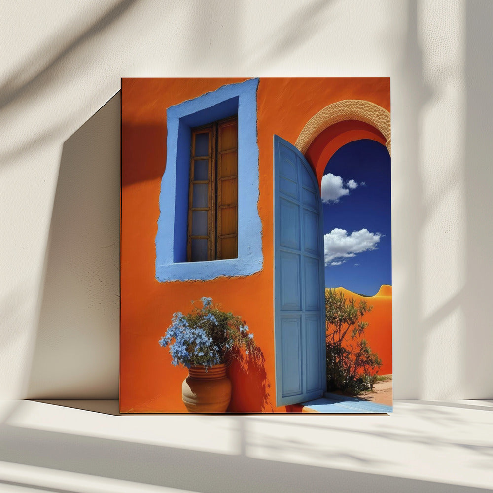 Vibrant Doorway Vista | Canvas