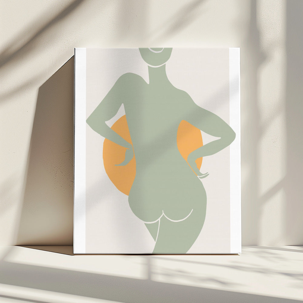 Green Woman | Canvas