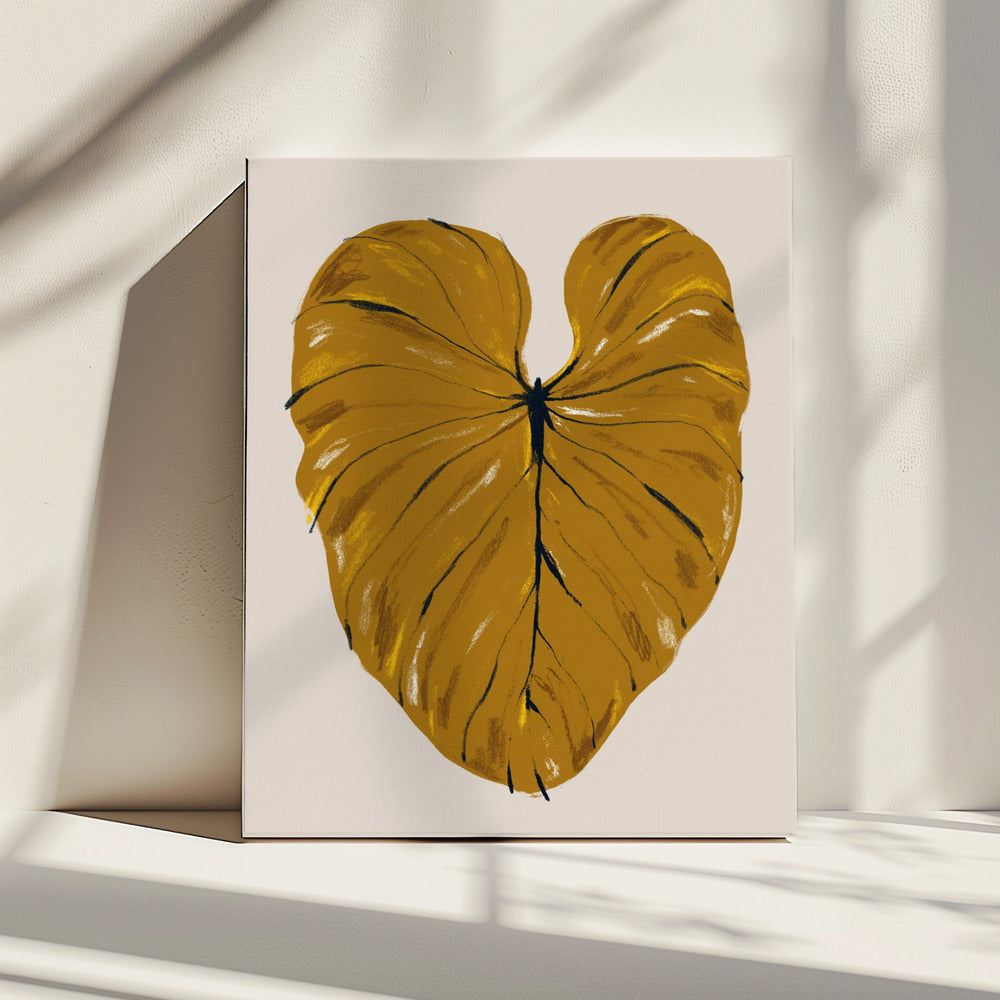 Philodendron Gloriosum Mustard | Canvas