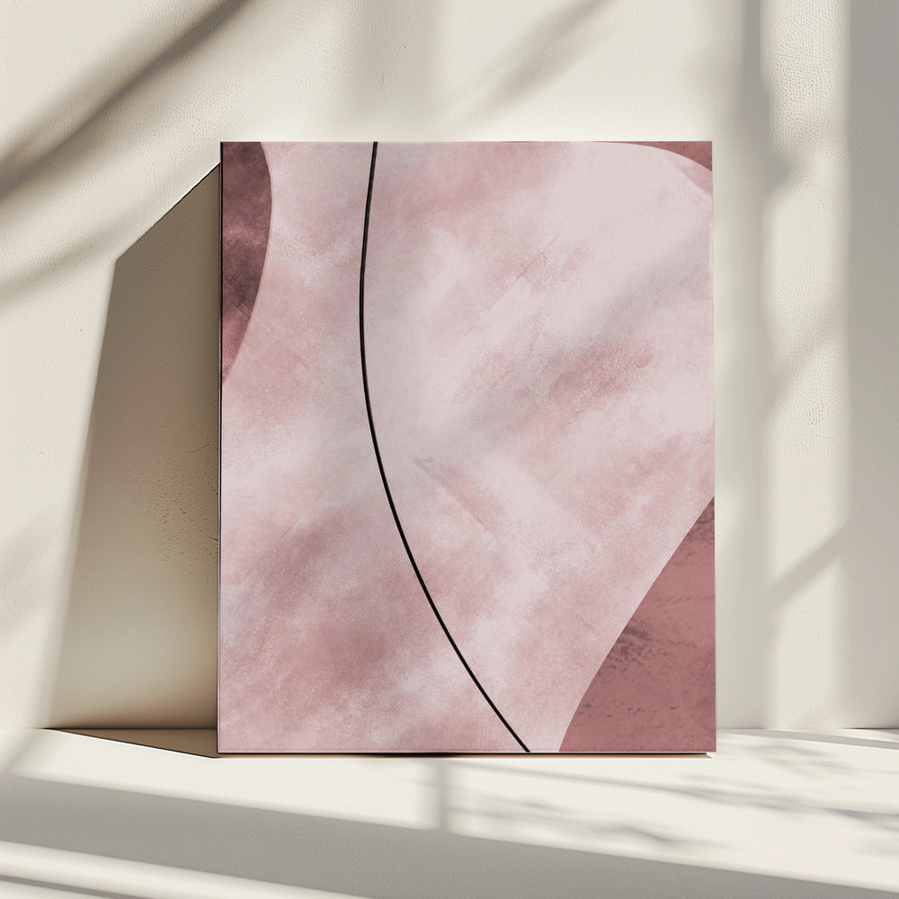 Abstract Shapes Pink | Canvas