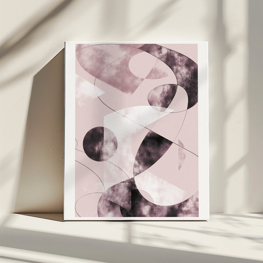 Shapes Shatters Red | Canvas