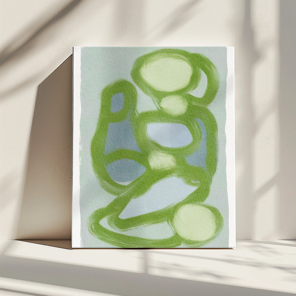 Green Circles 2 | Canvas