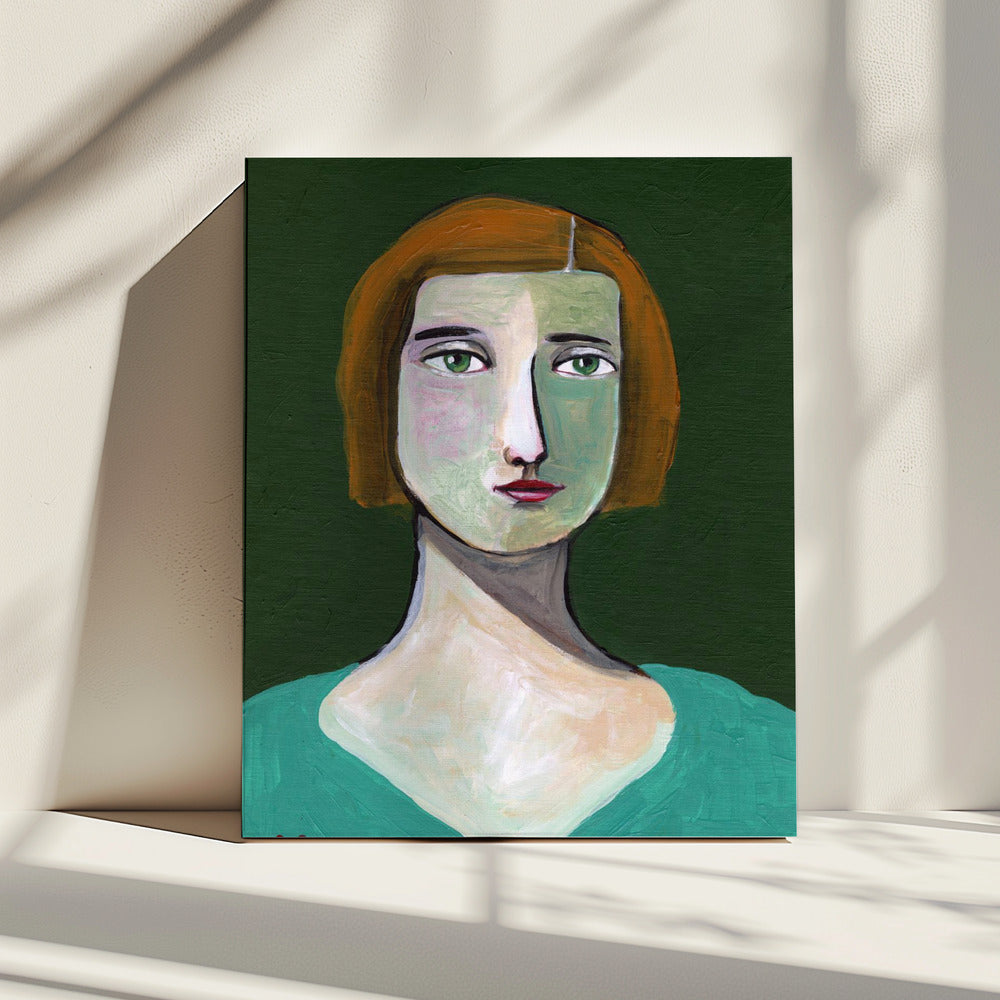 Green Lady | Canvas