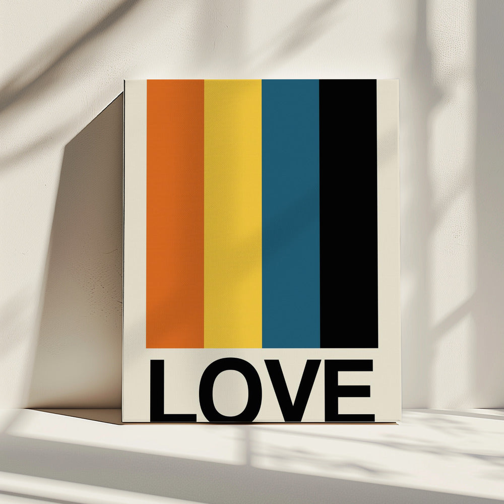 Retro Stripe LOVE Sundaze | Canvas