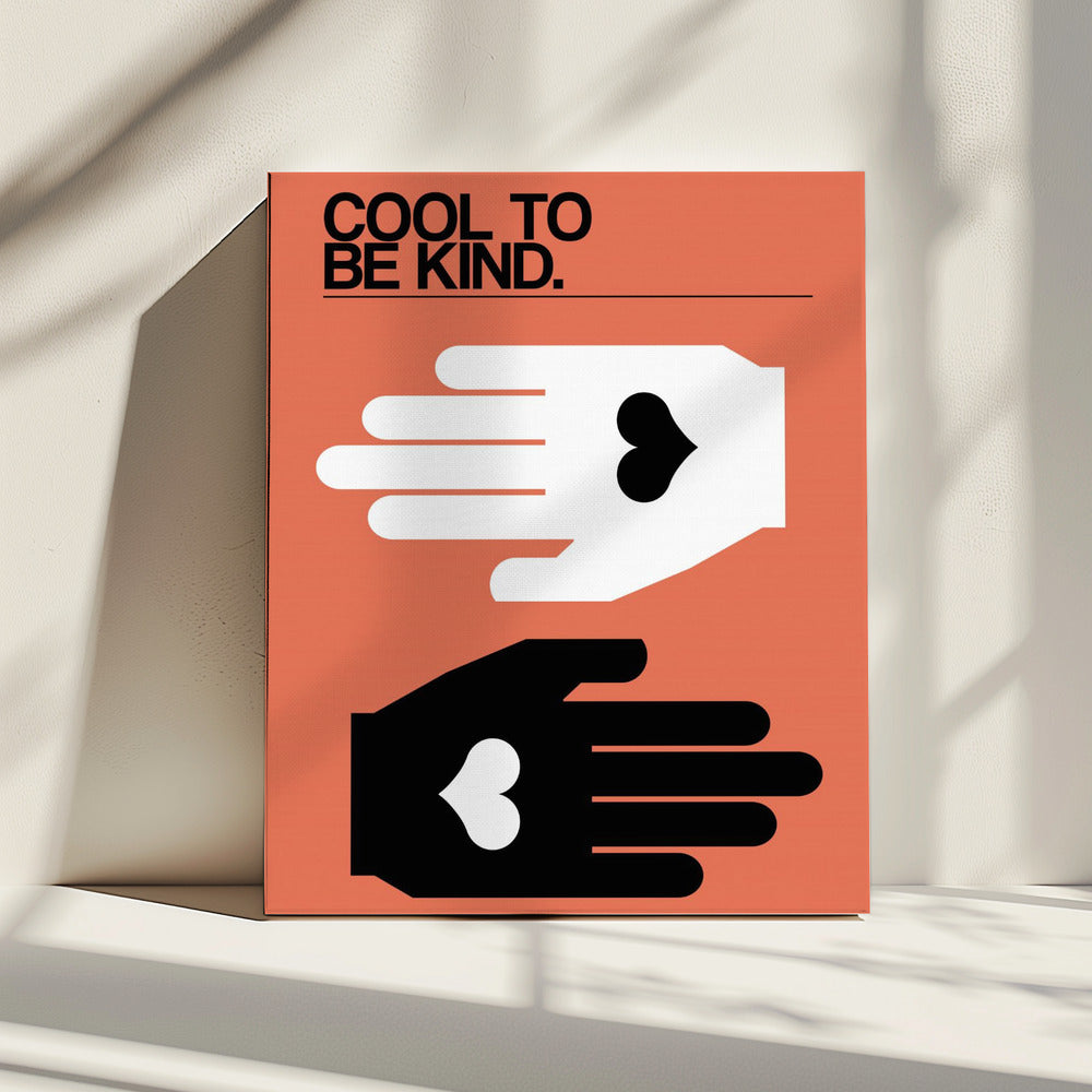 Cool To Be Kind Salmon | Canvas