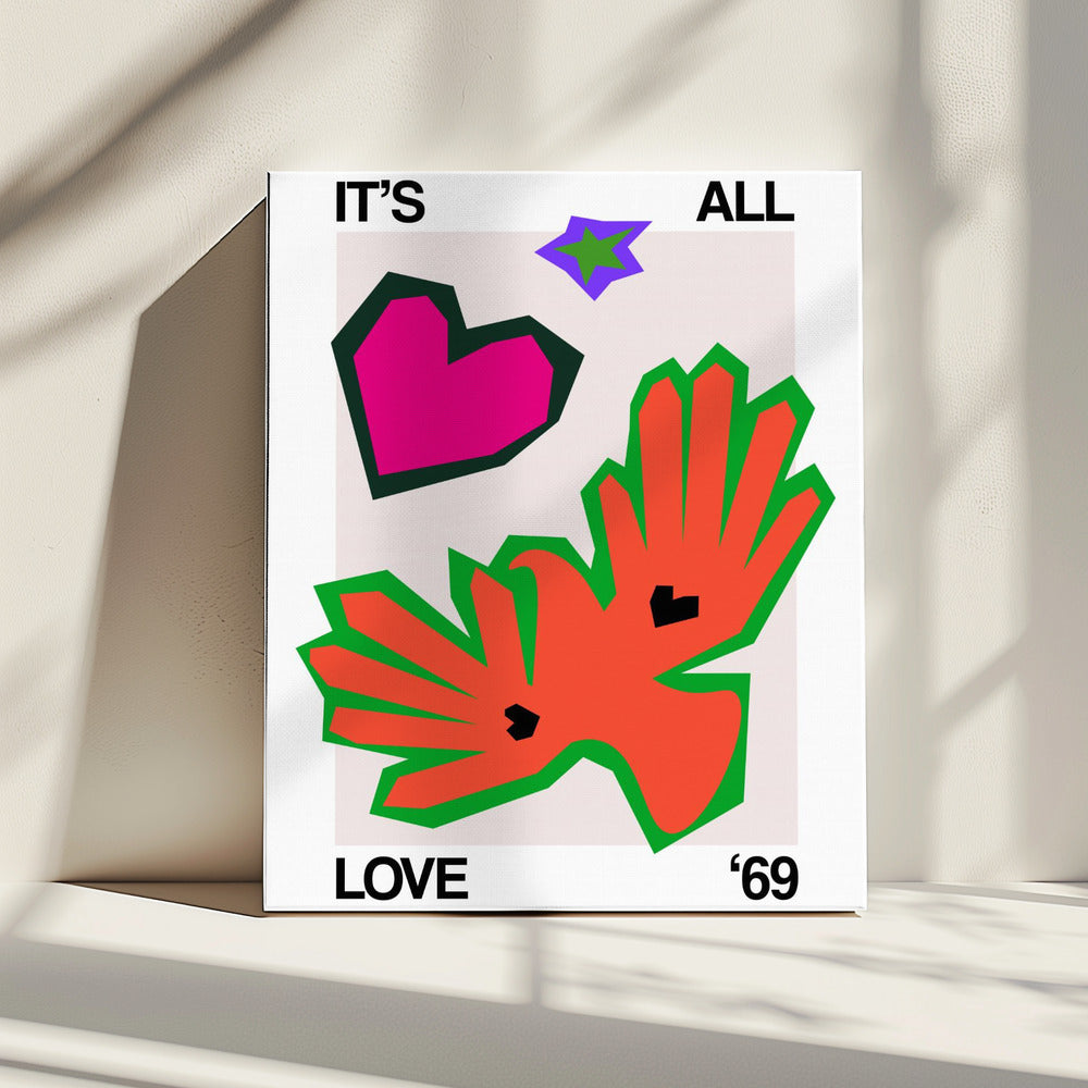 It's All Love '69 Bird Orange | Canvas