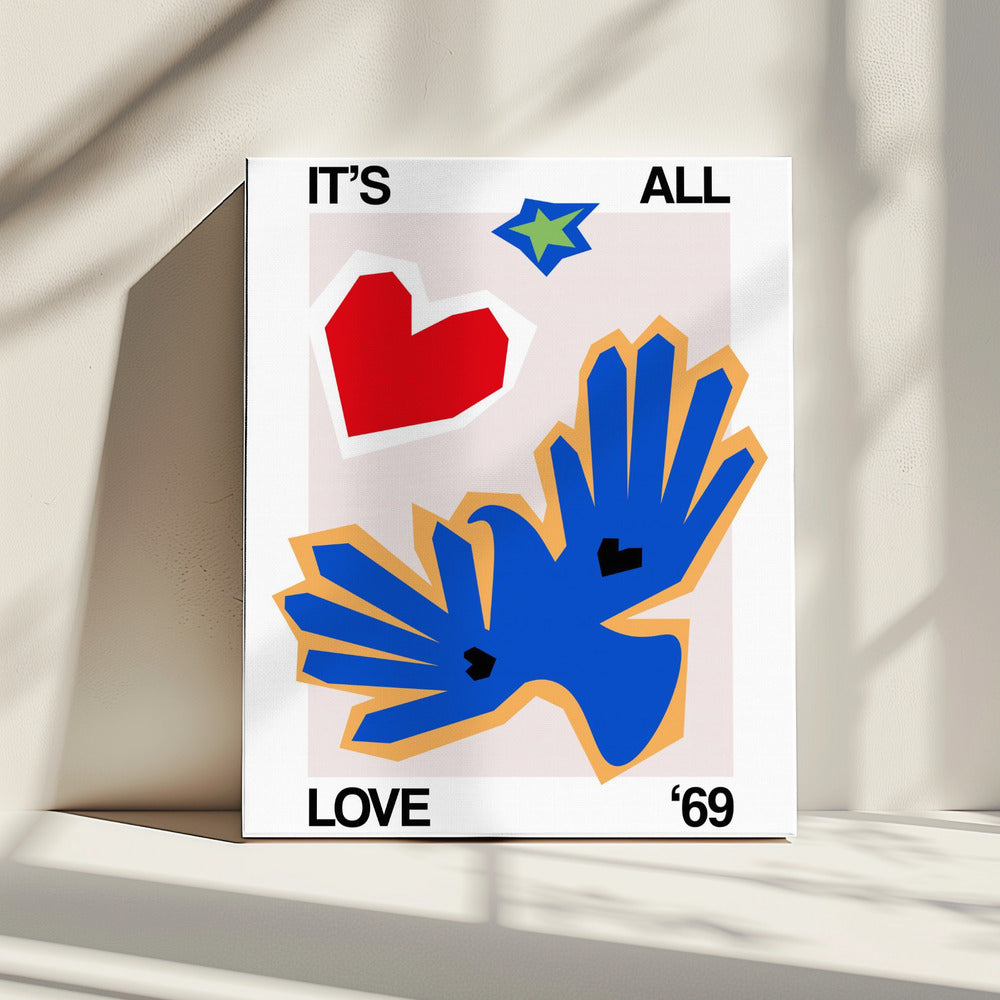 It's All Love '69 Bird Blue | Canvas