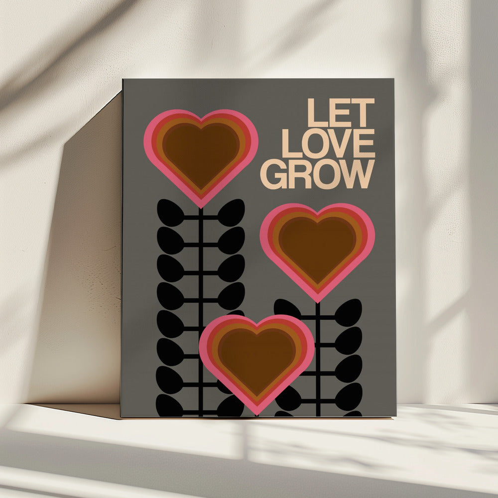 Let Love Grow Grey | Canvas