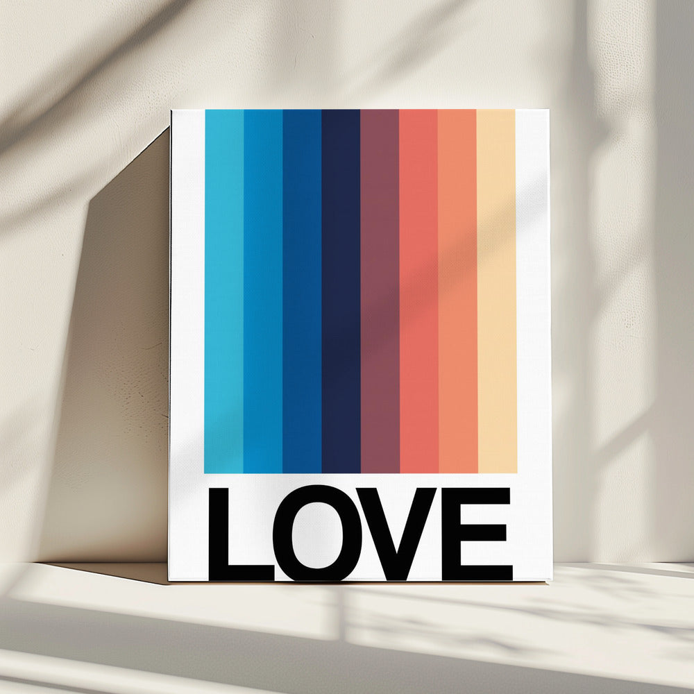 Mirror Stripe LOVE | Canvas