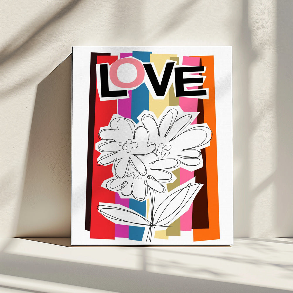 Scribble Flower Summer Fruits | Canvas