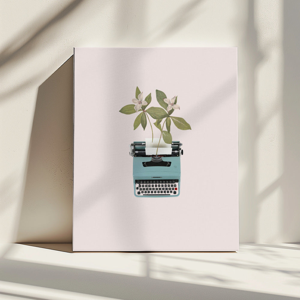 Botanical typewriter | Canvas
