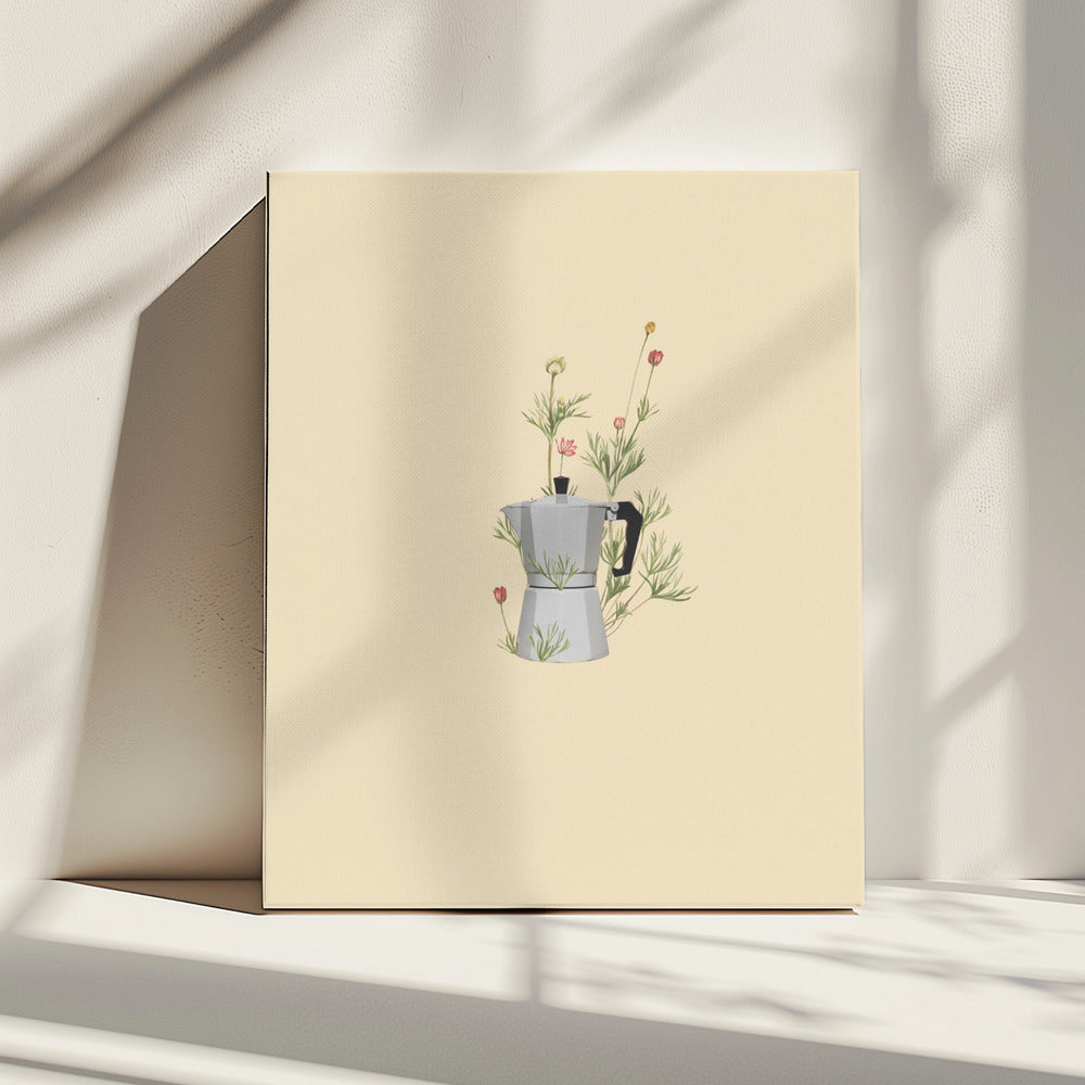 Floral moka express | Canvas