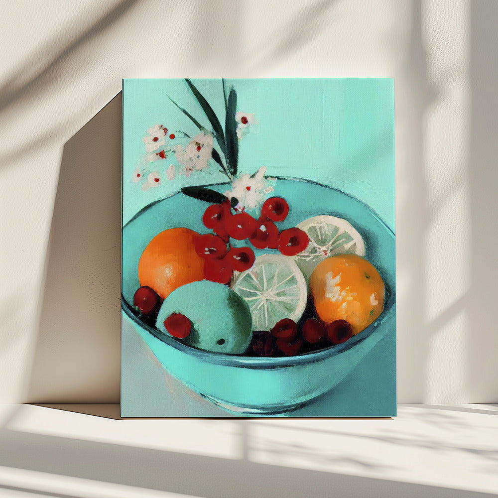 Vibrant Fruit Bowl | Canvas