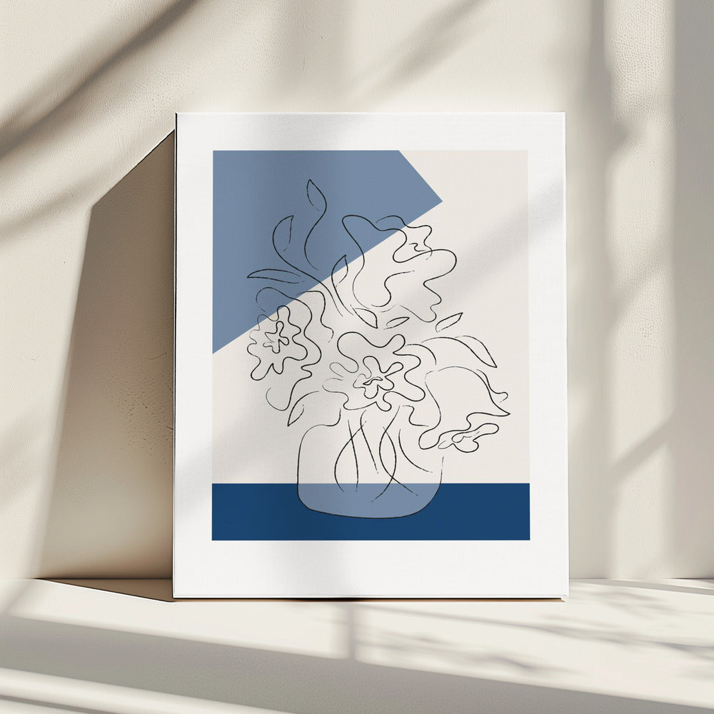 Tres Chic Bleu | Canvas