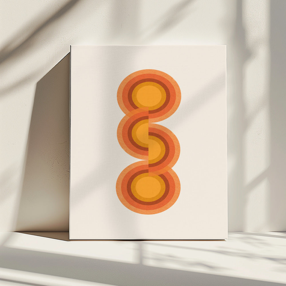 Retro Circles Trio | Canvas