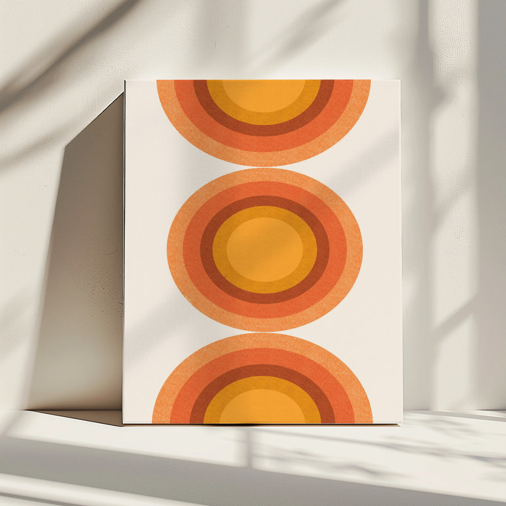 Retro Sun Circles | Canvas
