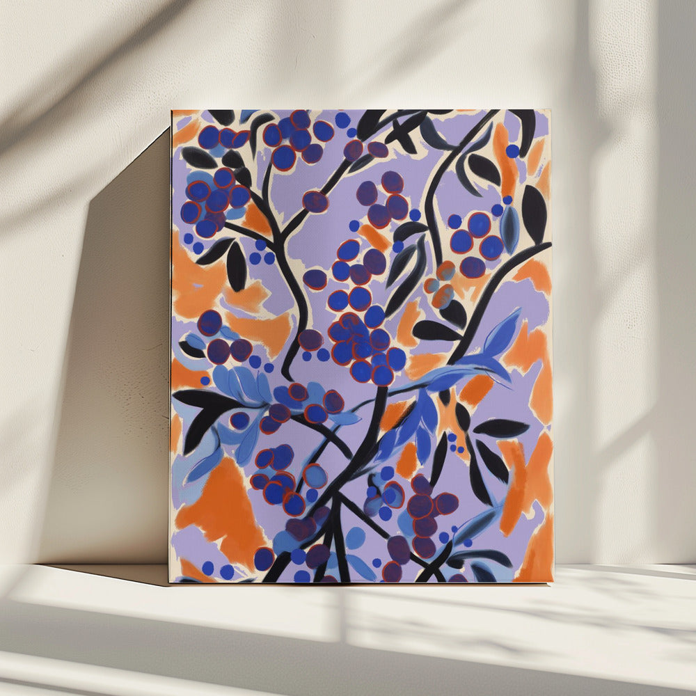 Vibrant Berry Dance | Canvas