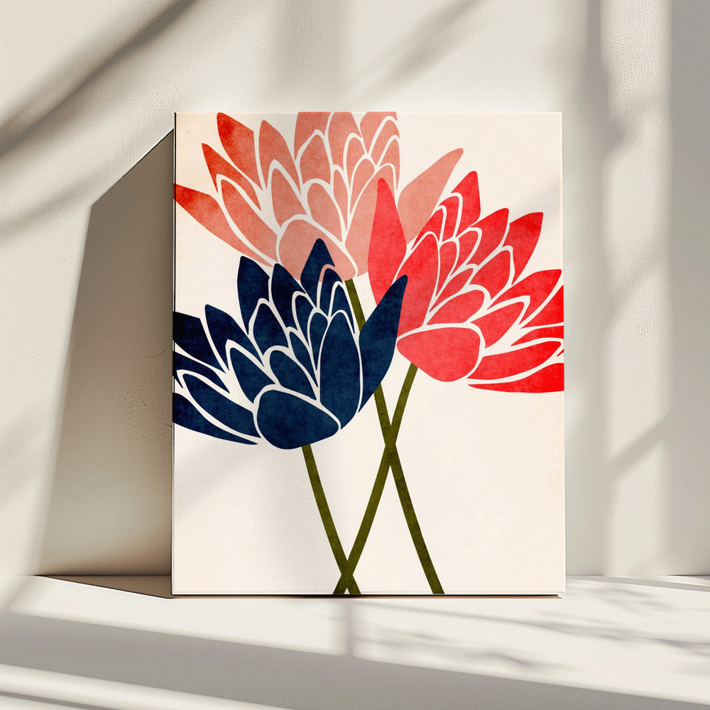 Three Dancing Blossoms | Canvas