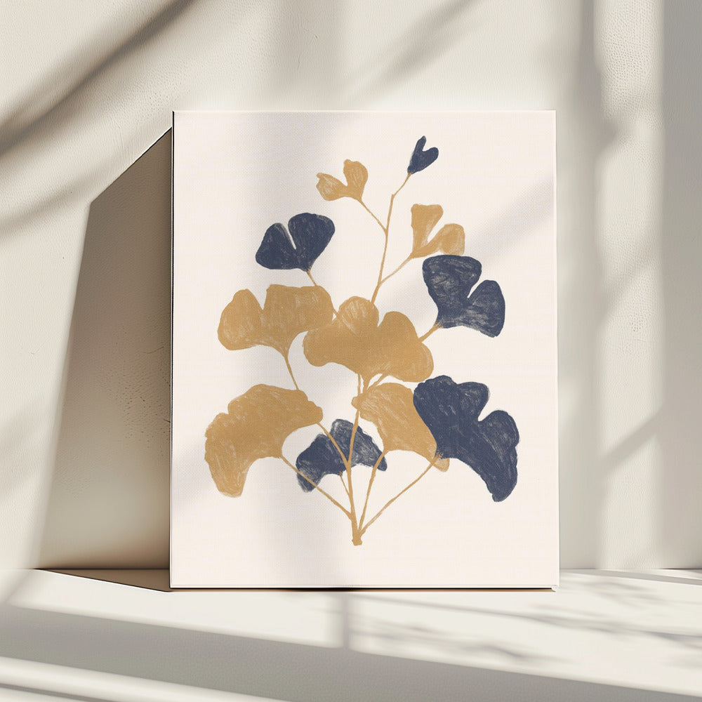 Golden Ginko | Canvas