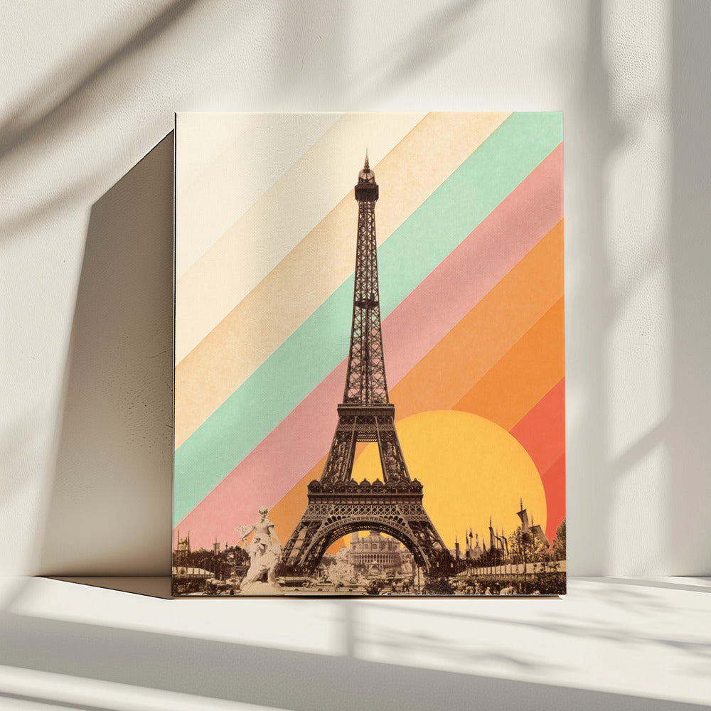 Eiffel Tower Rainbow | Canvas