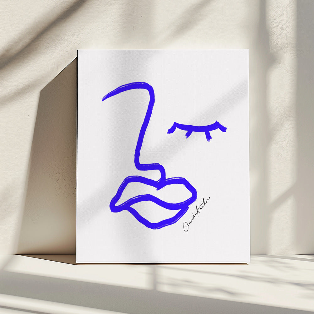 Blue Line Expression | Canvas