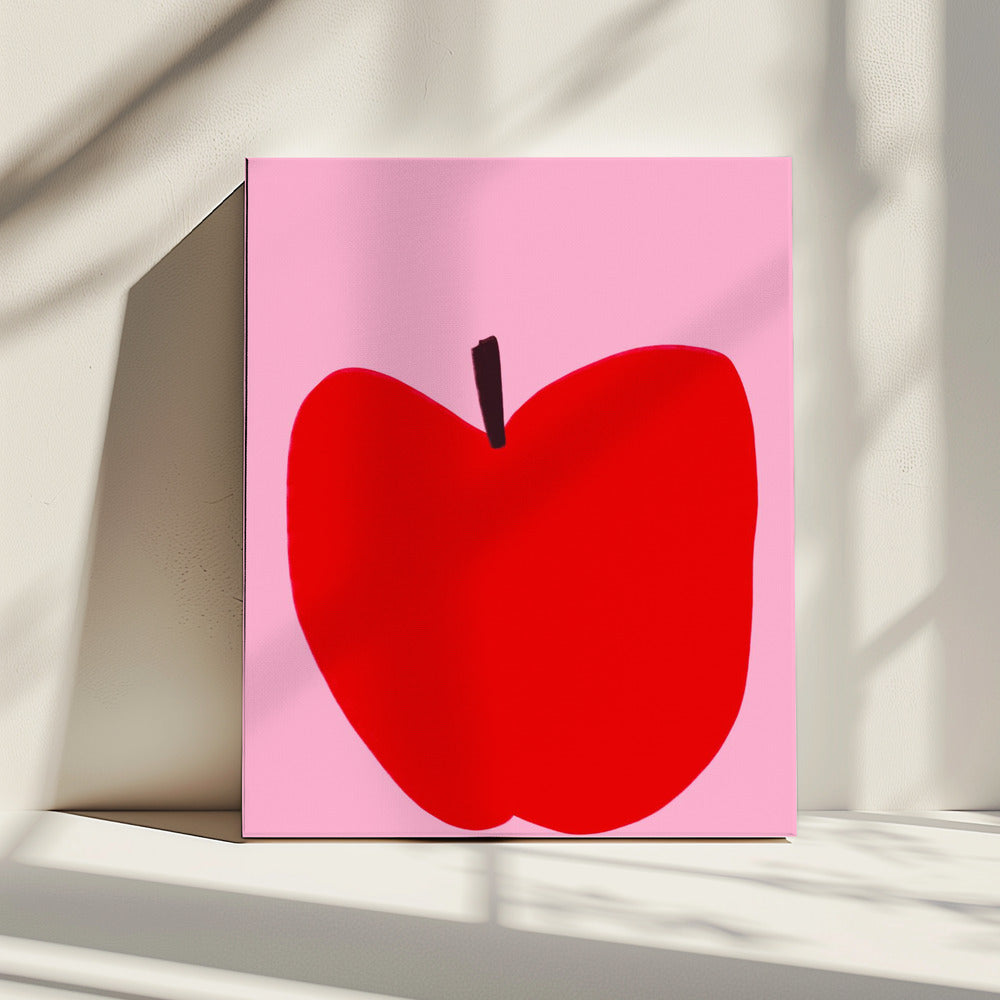 Crimson Simplicity | Canvas