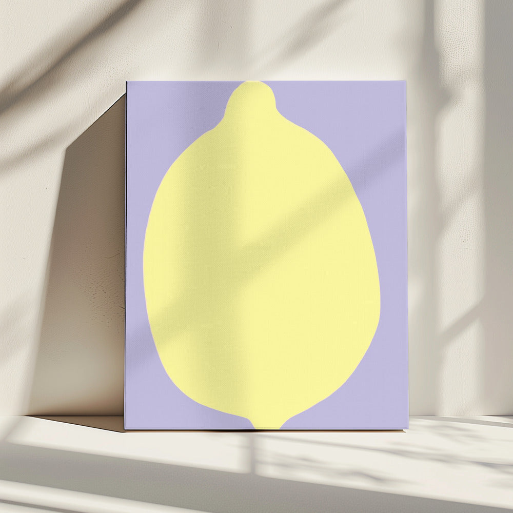 Lemon on Lavender | Canvas