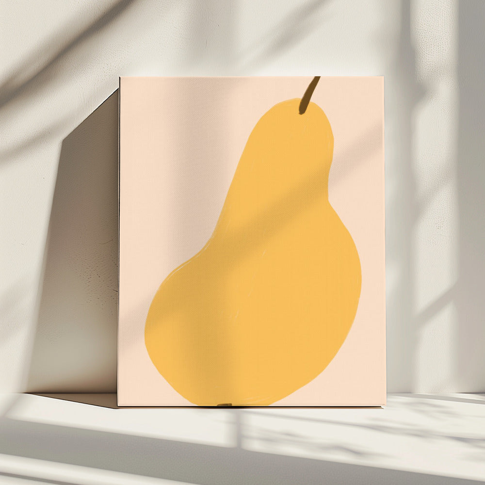 Golden Pear Still | Canvas