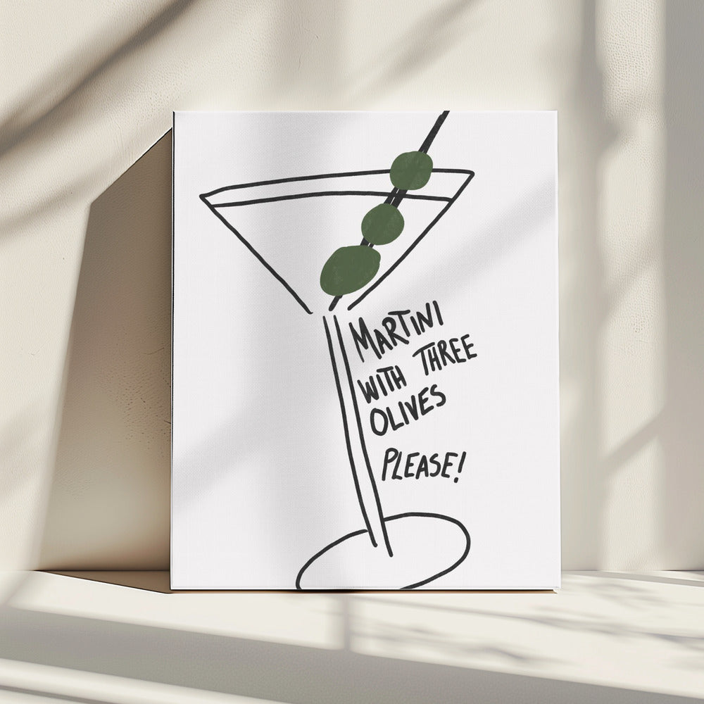 Olive Trio Martini | Canvas