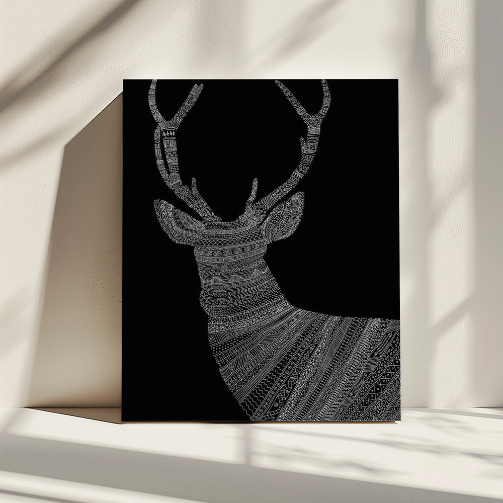 Stag Black | Canvas