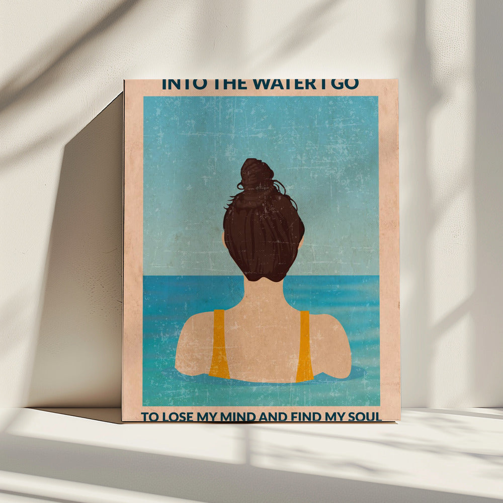Into the Water (brunette) | Canvas