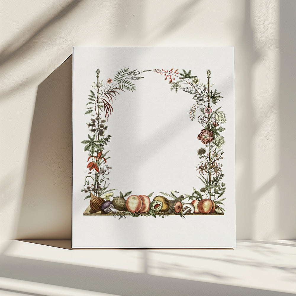 Hand Drawn Botanical Frame | Canvas