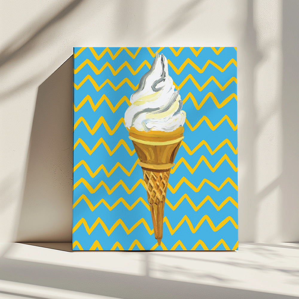 Ice Cream Blue | Canvas