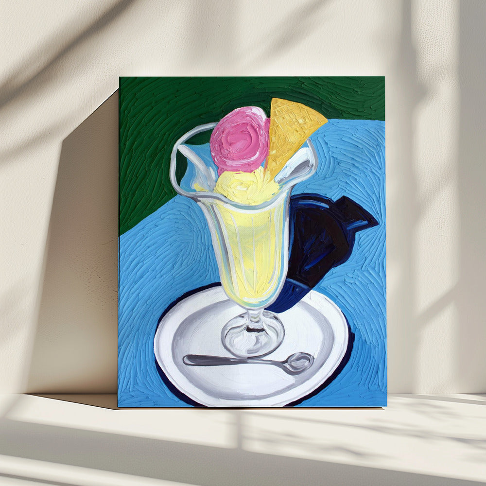 Raspberry and Vanilla Ice Cream | Canvas