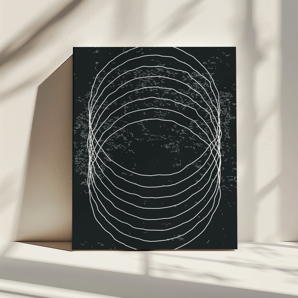 Black and White Circles | Canvas
