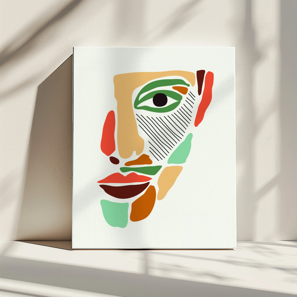 Color Abstract Faces #2 | Canvas