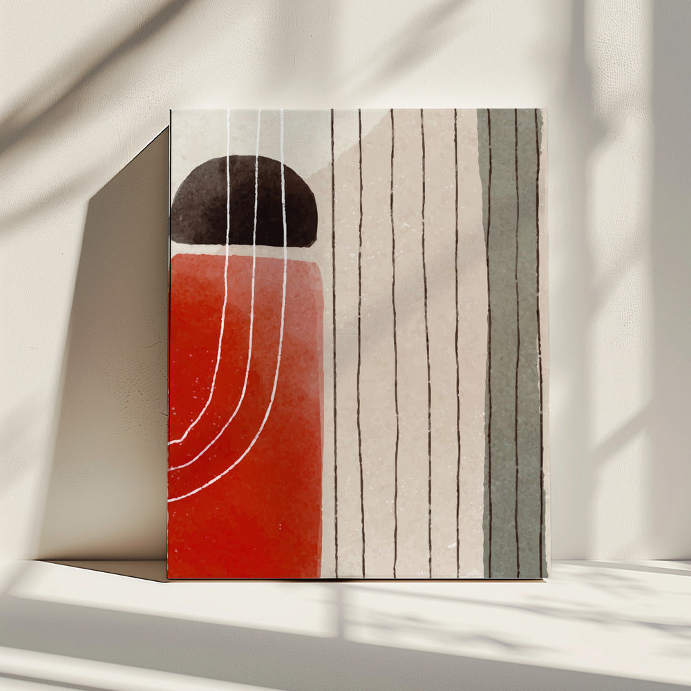 Orange Minimal Shapes #3 | Canvas