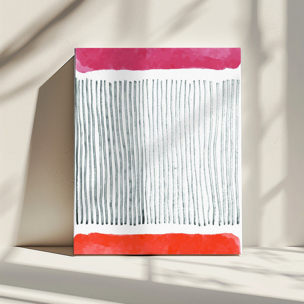 Watercolor Lines Series #4 | Canvas
