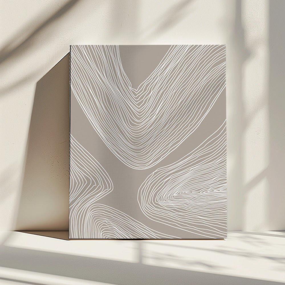 Flowing Contours Line Art | Canvas