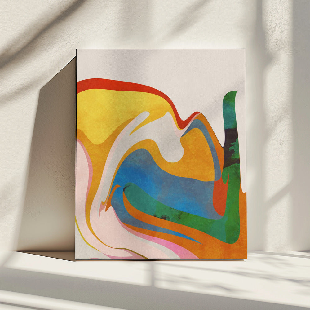 Organic Bauhaus Waved | Canvas
