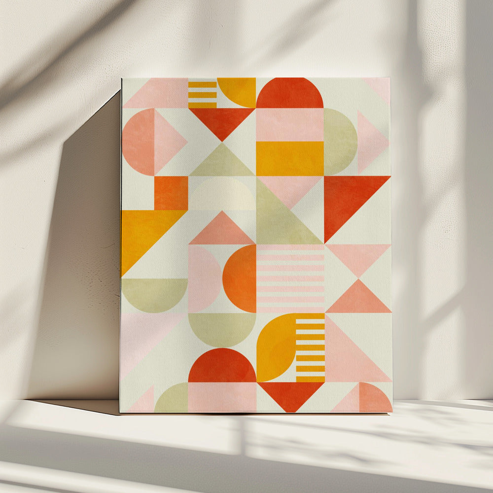 Bauhaus Fun Pastel | Canvas