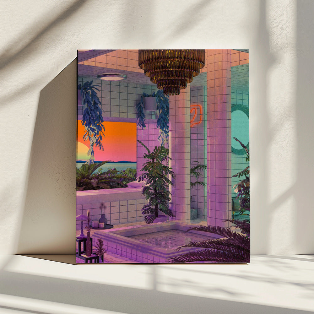 Vaporwave Pool | Canvas