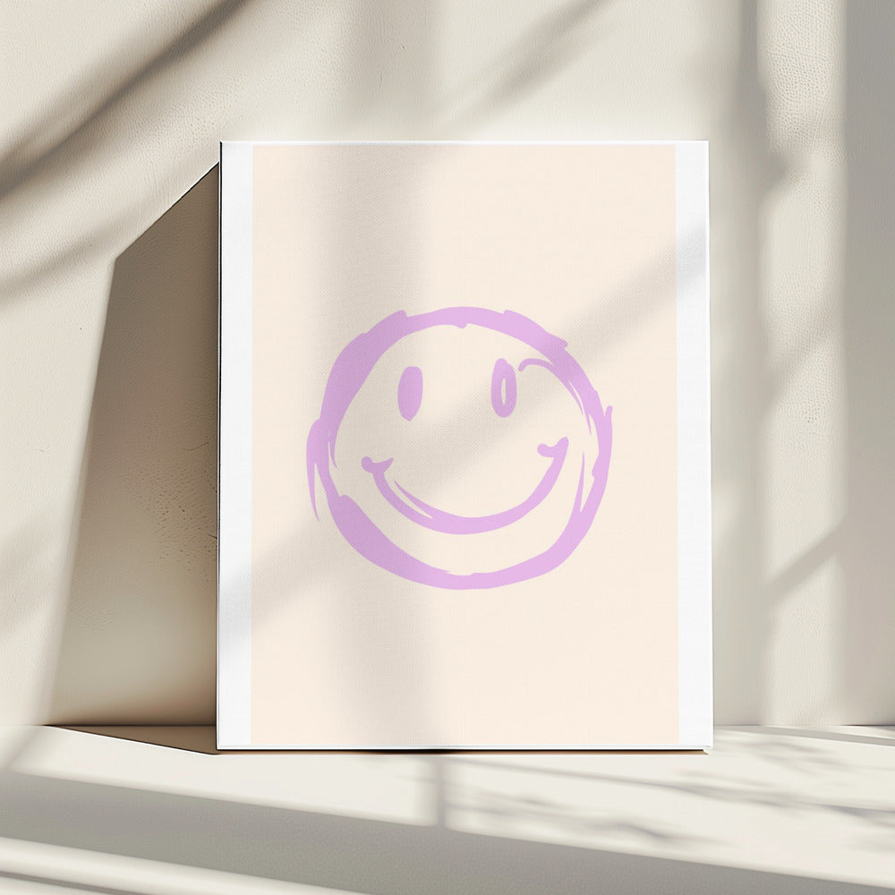 Purple Smiley | Canvas