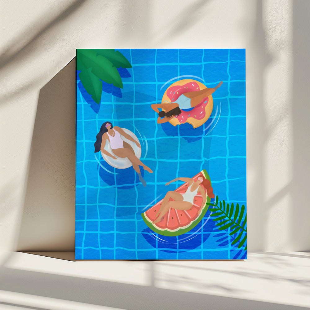 Pool Ladies | Canvas