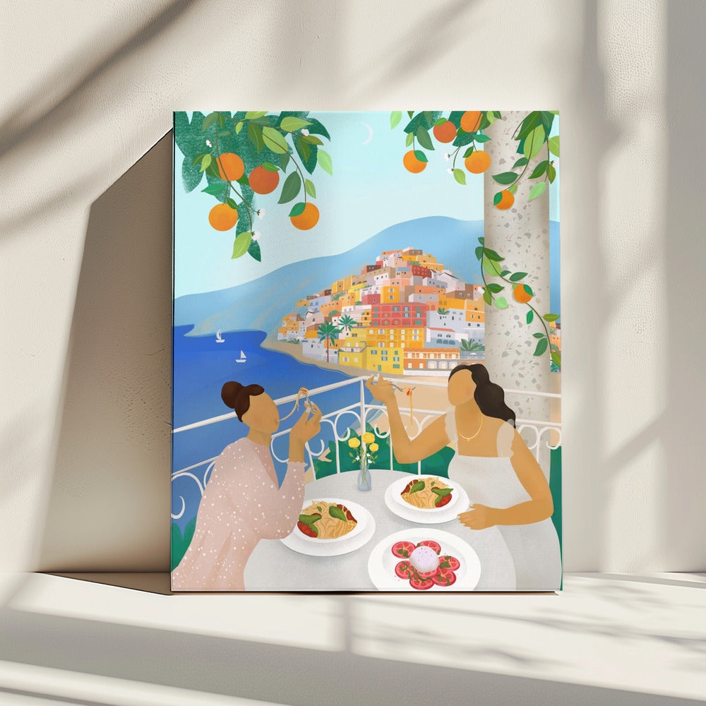 Girls in Positano | Canvas