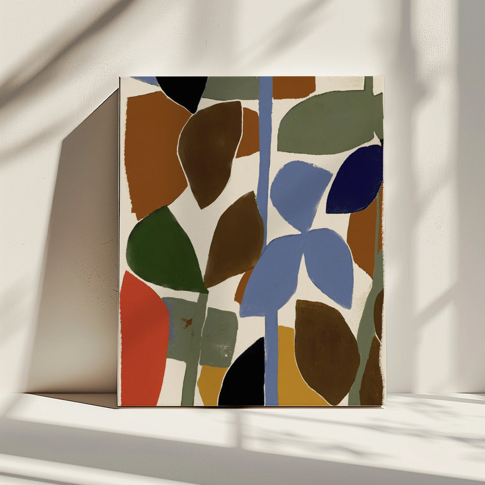 Abstract Leaves Harmony | Canvas