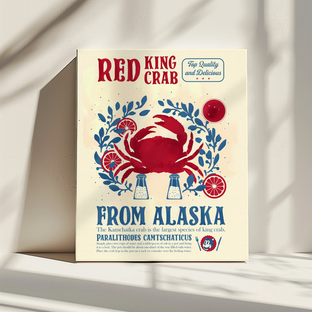 Crab kitchen print | Canvas